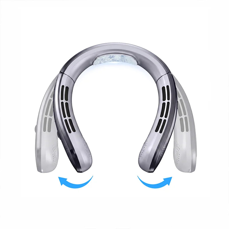 Ortorex Portable Rechargeable Bladeless Neck Fan with 100 Speed Levels