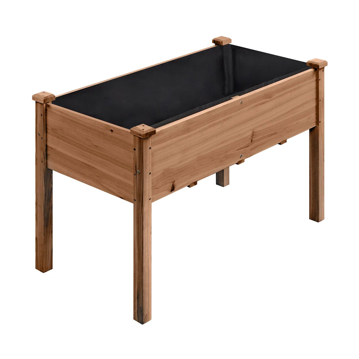 Rigney Outdoor verhoogde plantenbak van sparrenhout met stoffen voering en afwateringsgaten