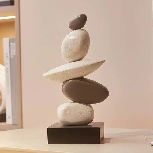 Modern Resin Abstract Sculpture, Nordic Desktop Home Decor Ornament