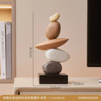 Modern Resin Abstract Sculpture, Nordic Desktop Home Decor Ornament